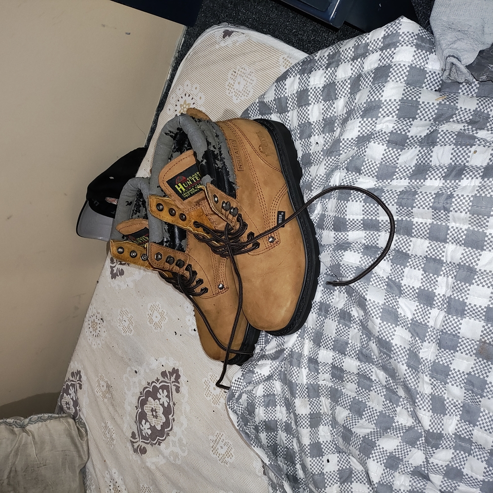 HuntRite Tan Lace-Up Boots